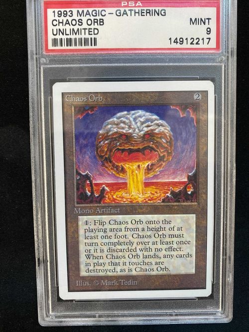 Magic MTG - Chaos Orb - Unlimited - PSA 9 - EN