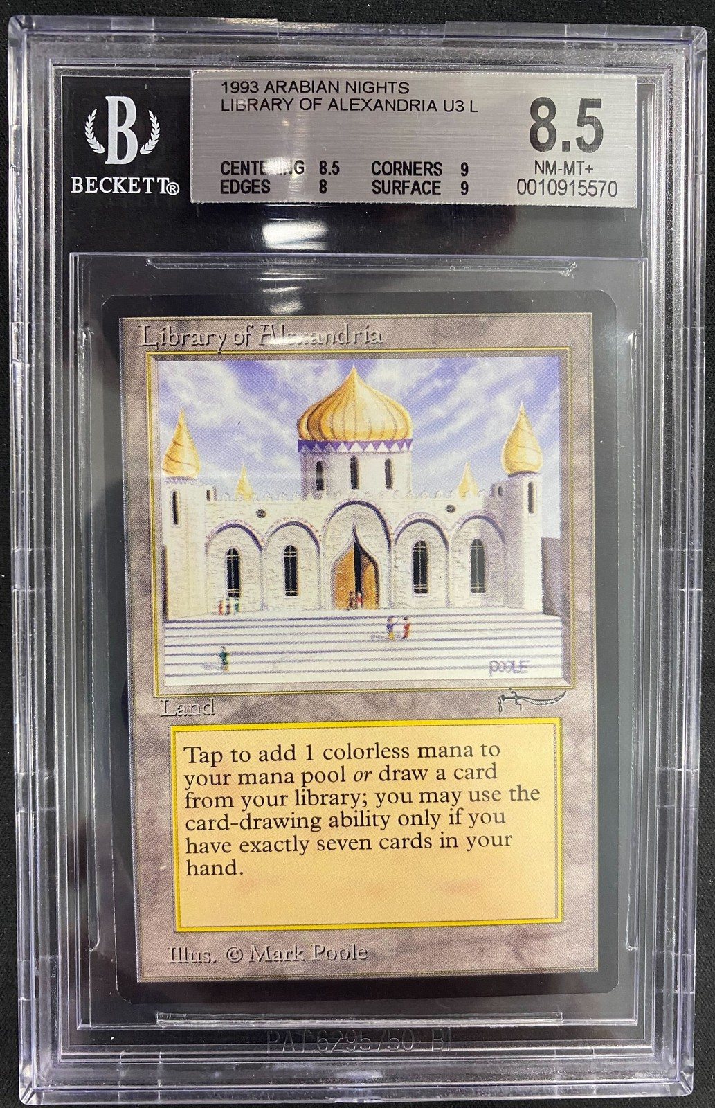 Magic MTG - Library of Alexandria - Arabian Nights - BGS 8.5 - EN – Photo 1