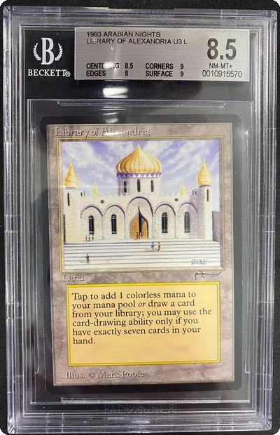Magic MTG - Library of Alexandria - Arabian Nights - BGS 8.5 - EN