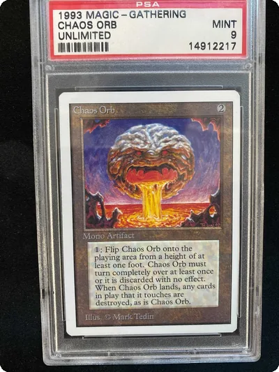 Magic MTG - Chaos Orb - Unlimited - PSA 9 - EN
